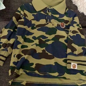 camo long sleeve polo